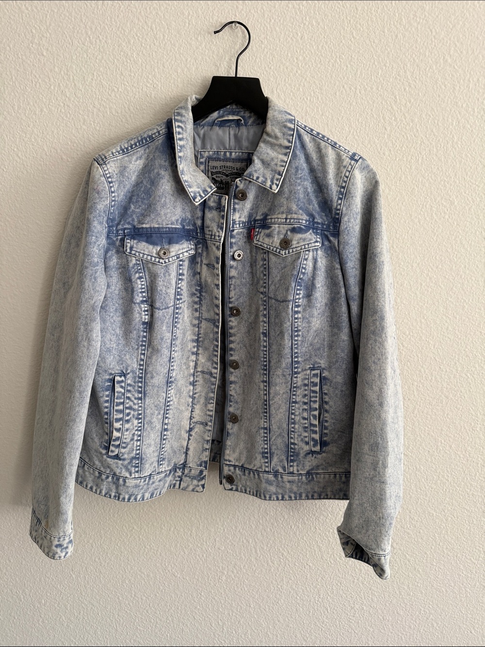 Levi's Light Blue Acid Wash Denim Jacket